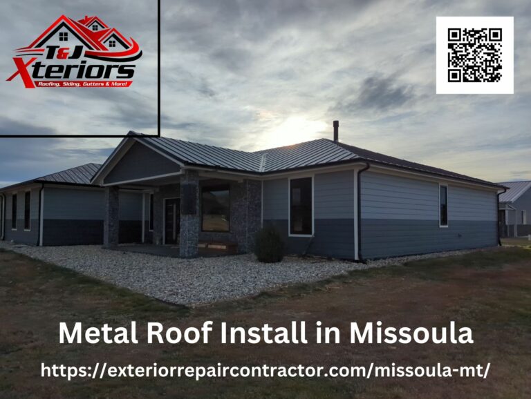 T & J Xteriors Metal Roof Install in Missoula 768x578