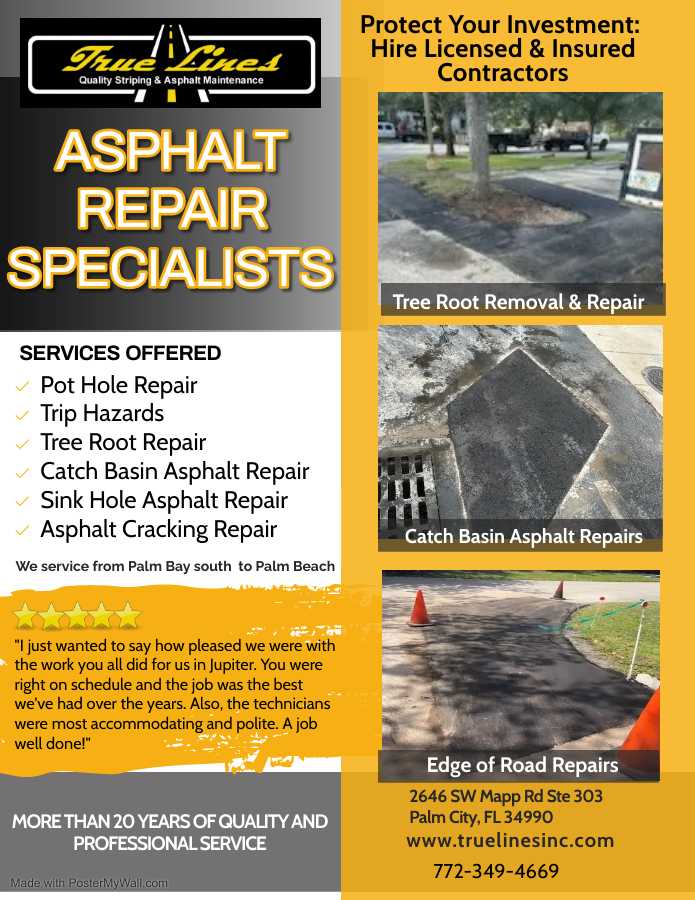 Asphalt repairs