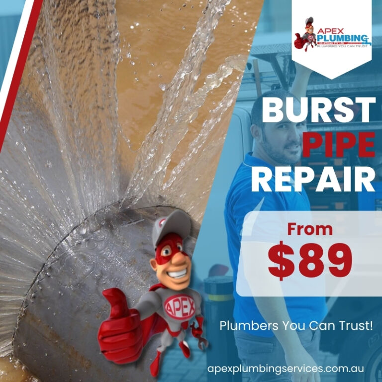 Apex Plumbing Services Burst Pipe Repairs 1 768x768