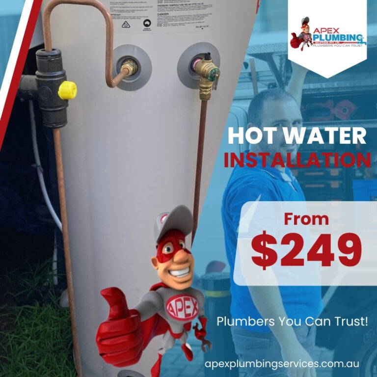 Apex Plumbing Services Hot Water Installations specials 1 768x768