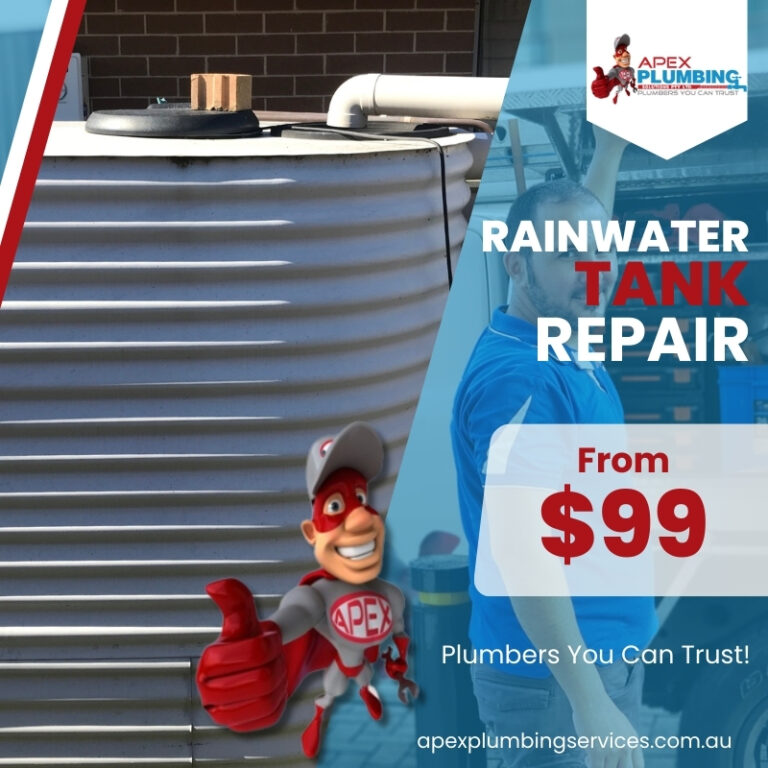 Apex Plumbing Services Rainwater Tanks Repair Specials 1 768x768