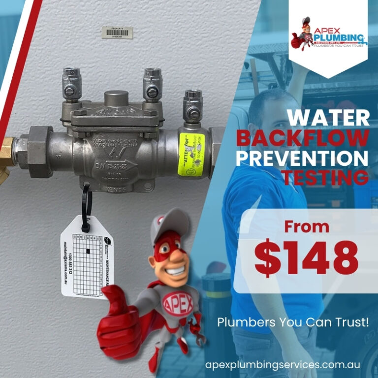 Apex Plumbing Services Water Backflow Prevention Testing Specials 768x768