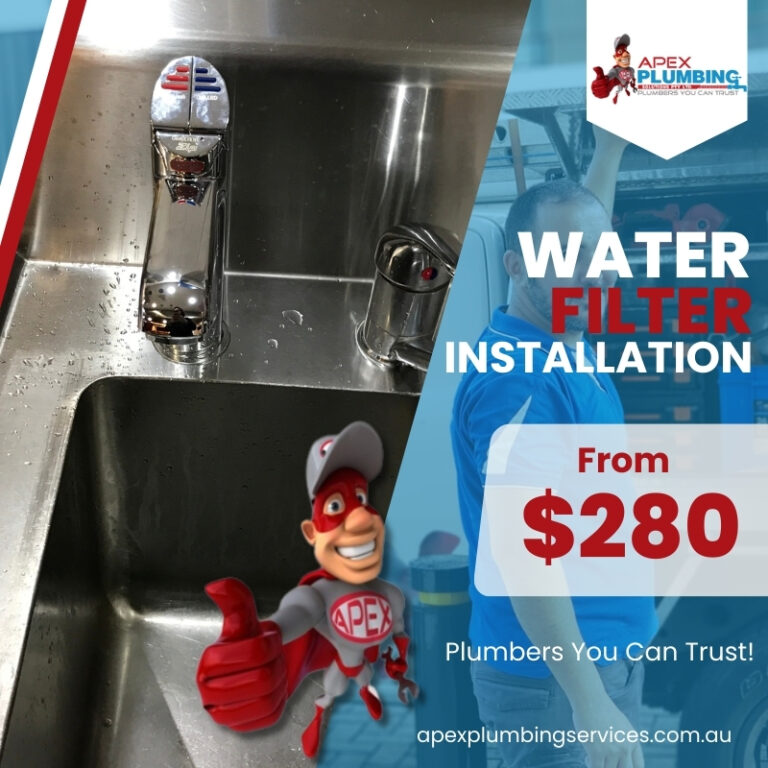 Apex Plumbing Services Water Filter Installation Specials 768x768