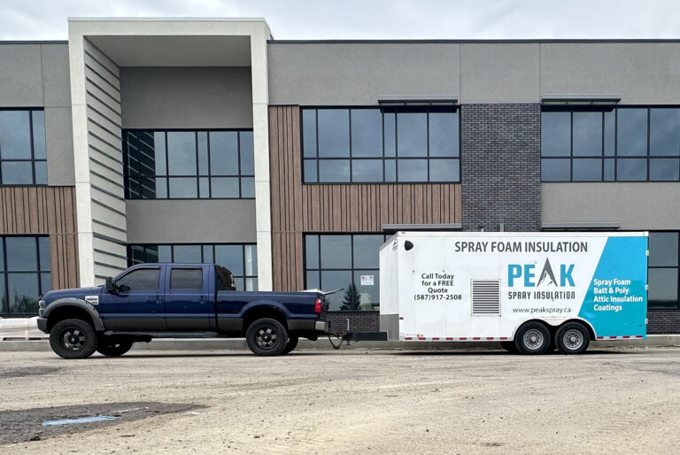 peak spray foam truck and trailer 768x514