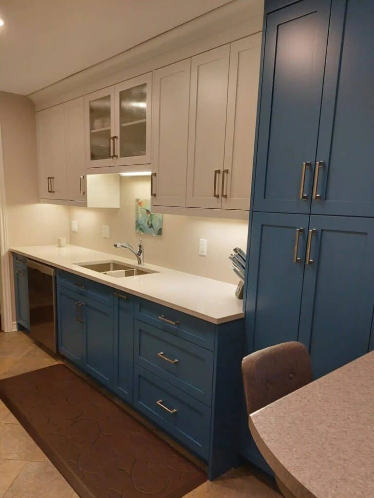 blue custom kitchen cabinetry in 768x1021