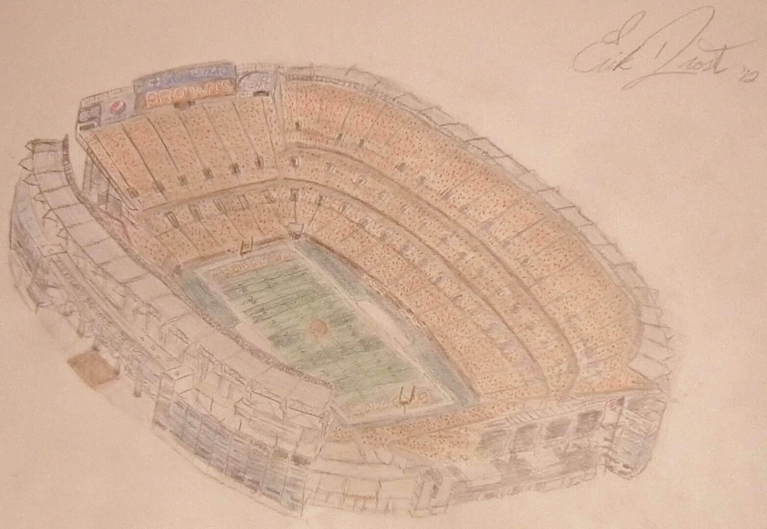 Cleveland Browns Stadium on the Lake Erie lakefront — the venue being replaced by Huntington Bank Field in Brook Park