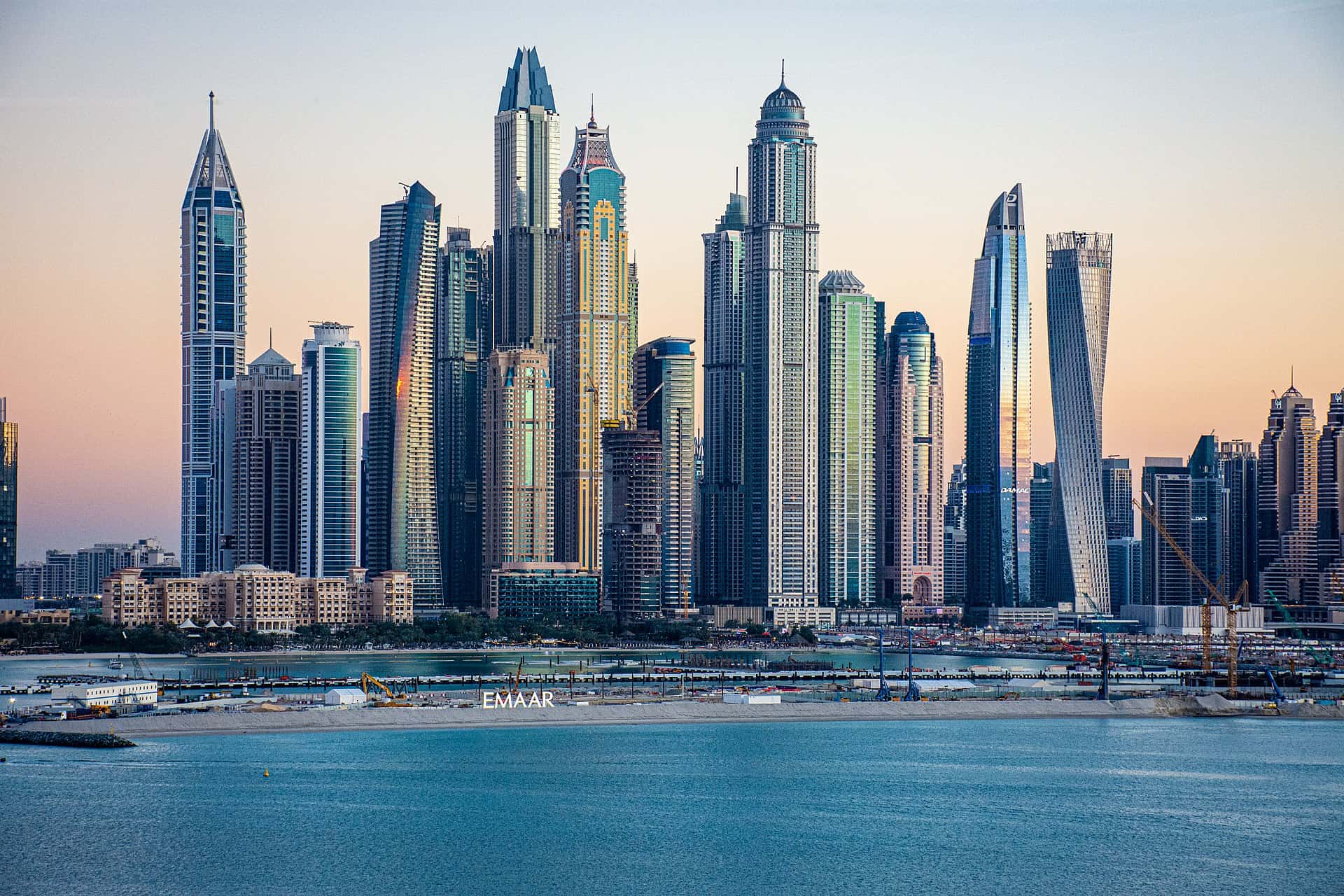 Dubai Marina skyline, where the Six Senses Residences supertall is rising