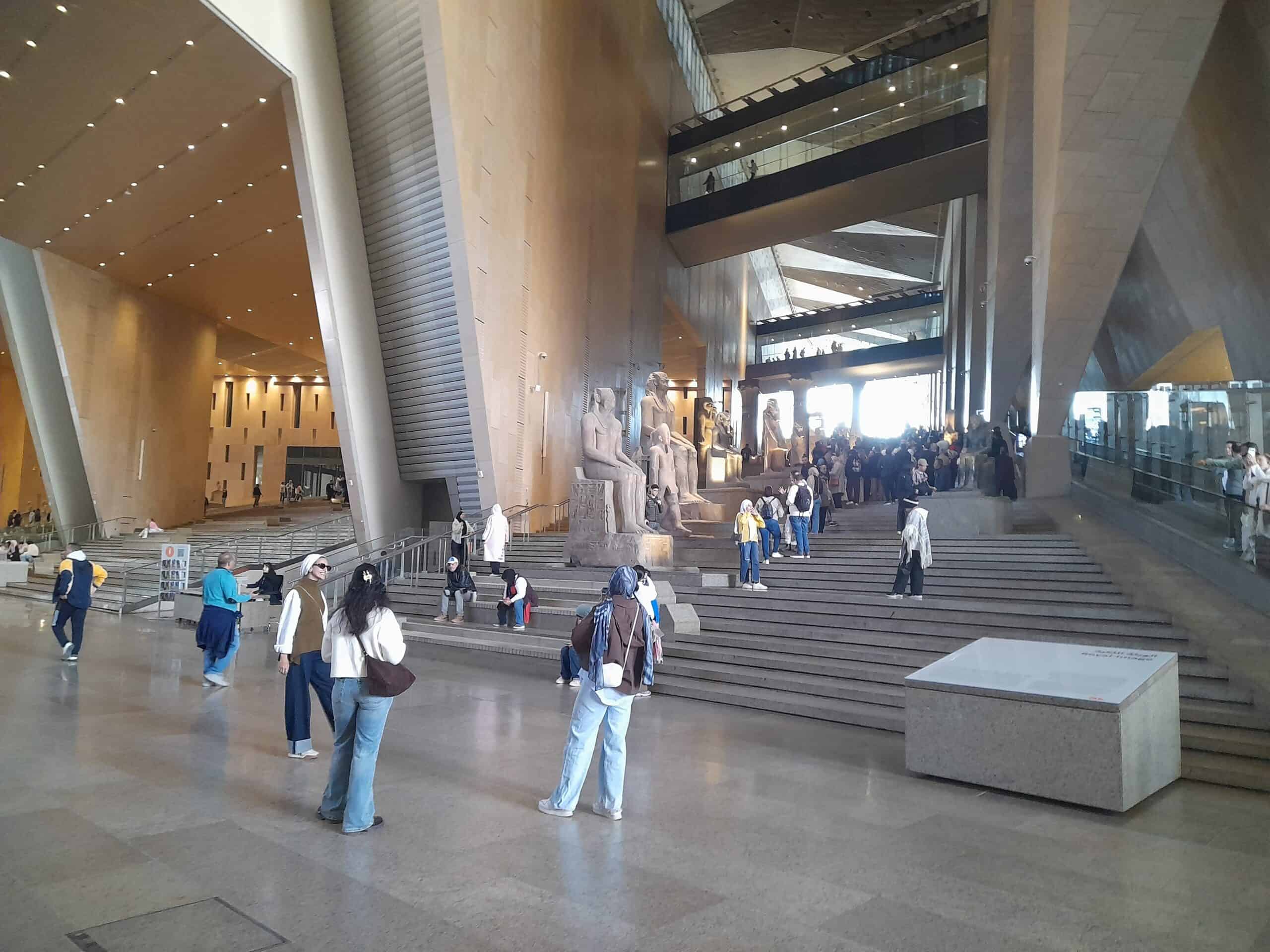 Exterior of the Grand Egyptian Museum near Giza