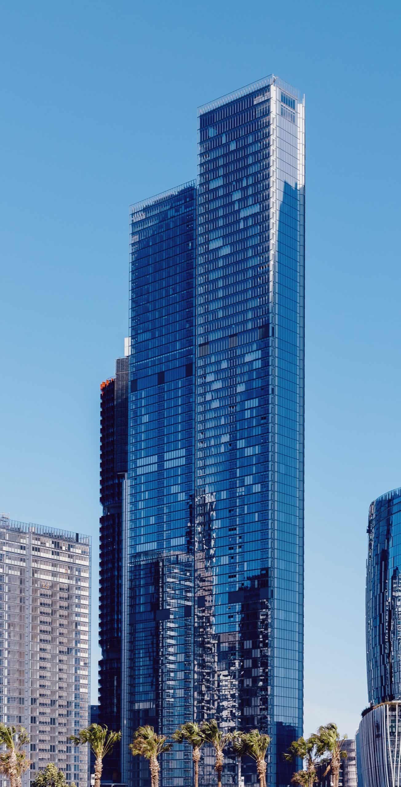 One Sydney Harbour towers at Barangaroo South in Sydney, August 2024
