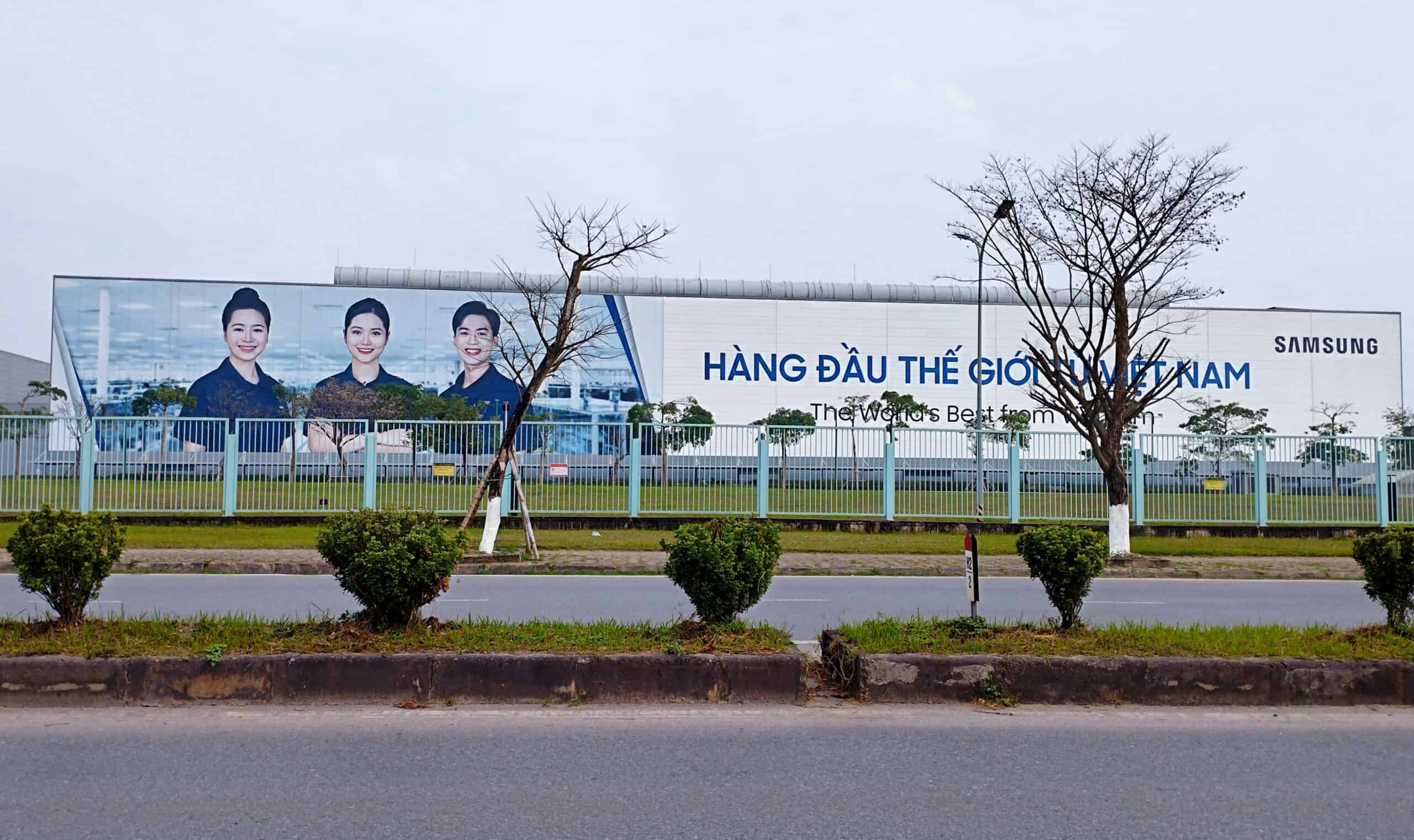 Industrial park in northern Vietnam, representative of Samsung manufacturing region