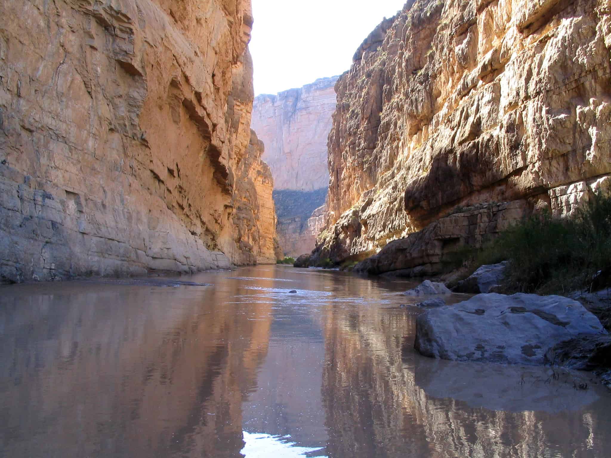 Santa Elena Canyon along the U.S.-Mexico border in Big Bend National Park, Texas