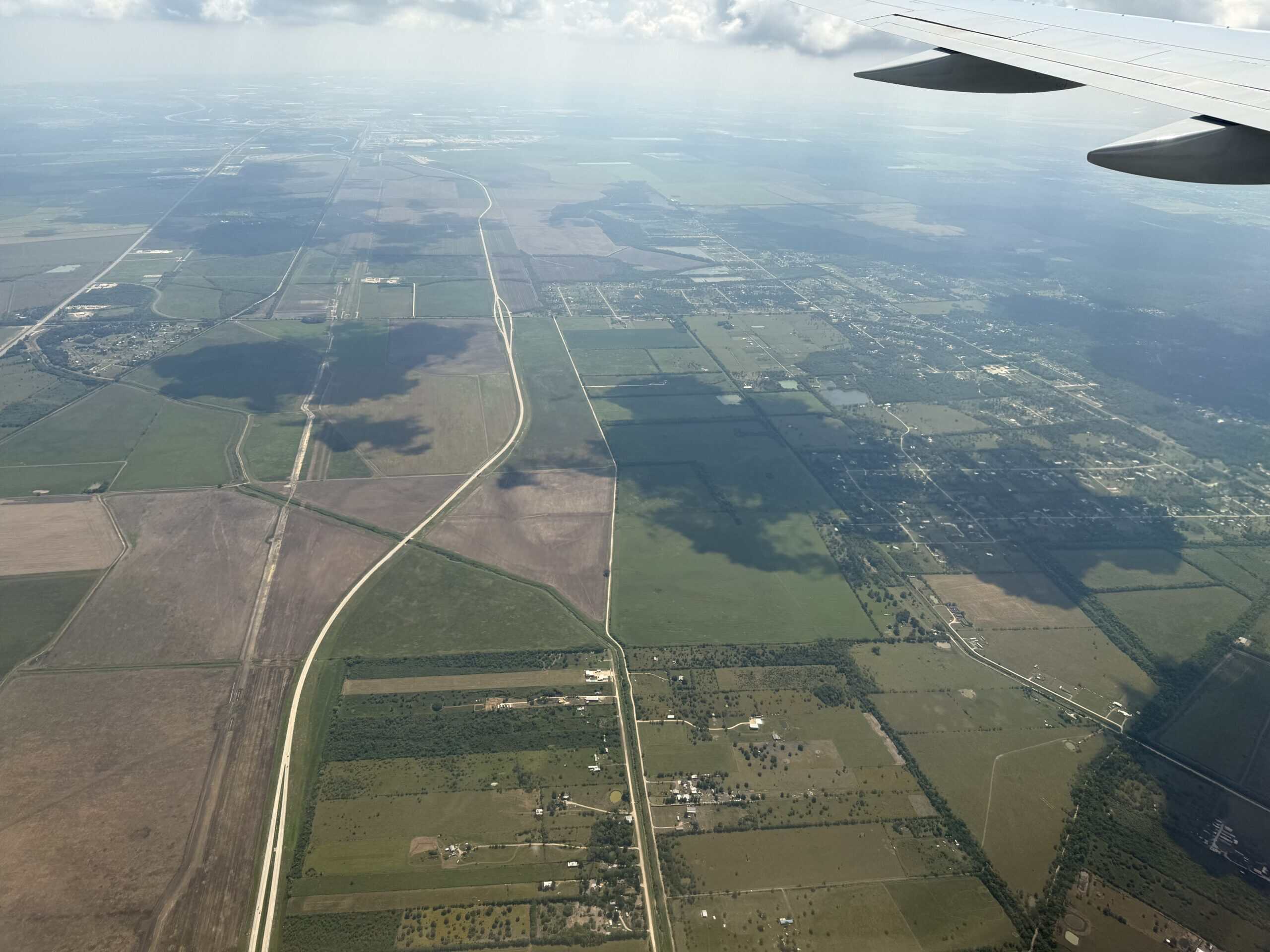 Aerial view of Texas State Highway 99 (Grand Parkway) in Liberty County, Texas