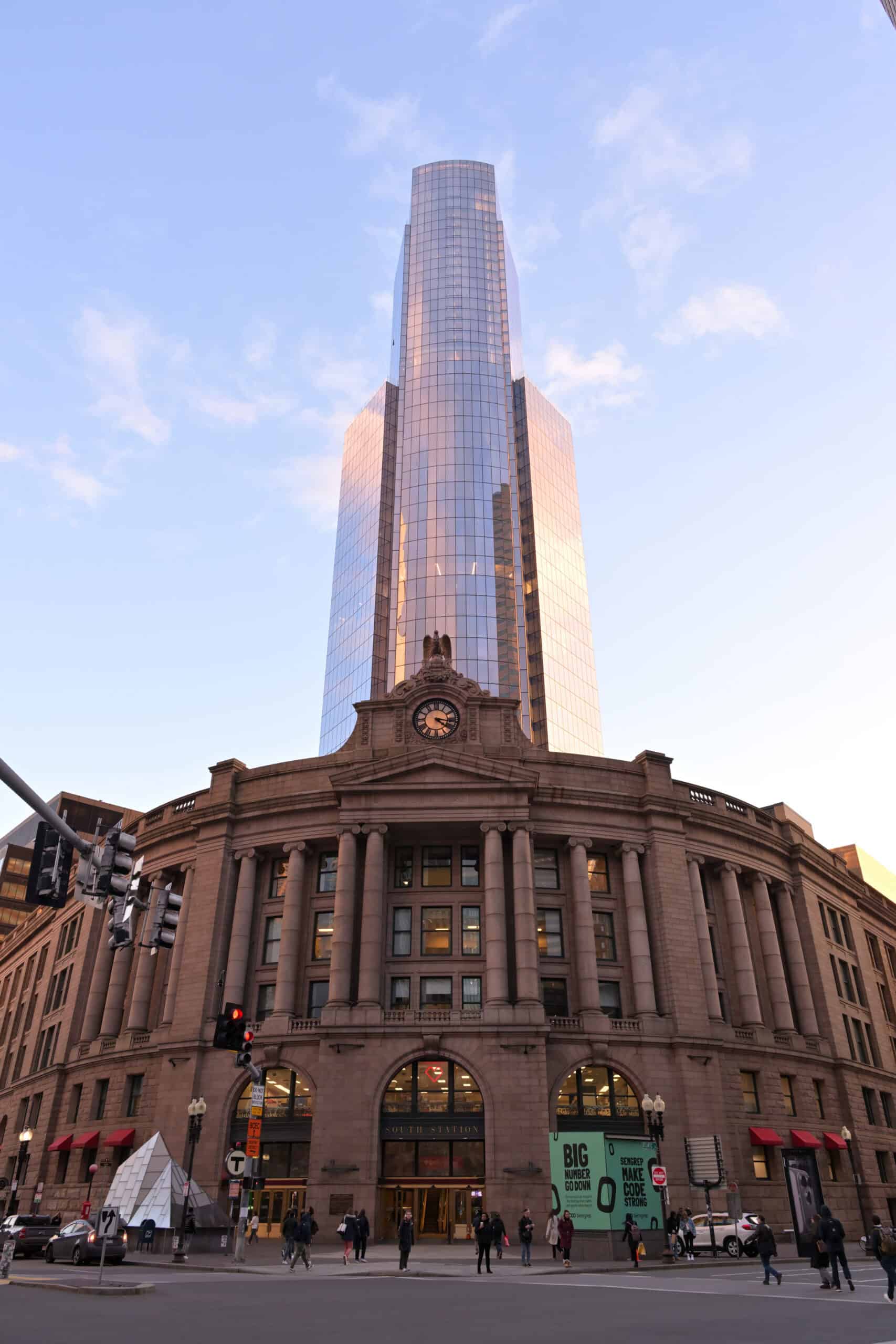 South Station Tower viewed from downtown Boston, January 2026