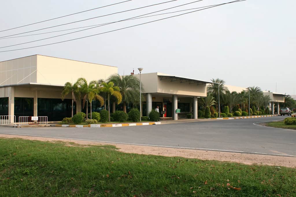 Aerial view of U-Tapao International Airport in Rayong, Thailand