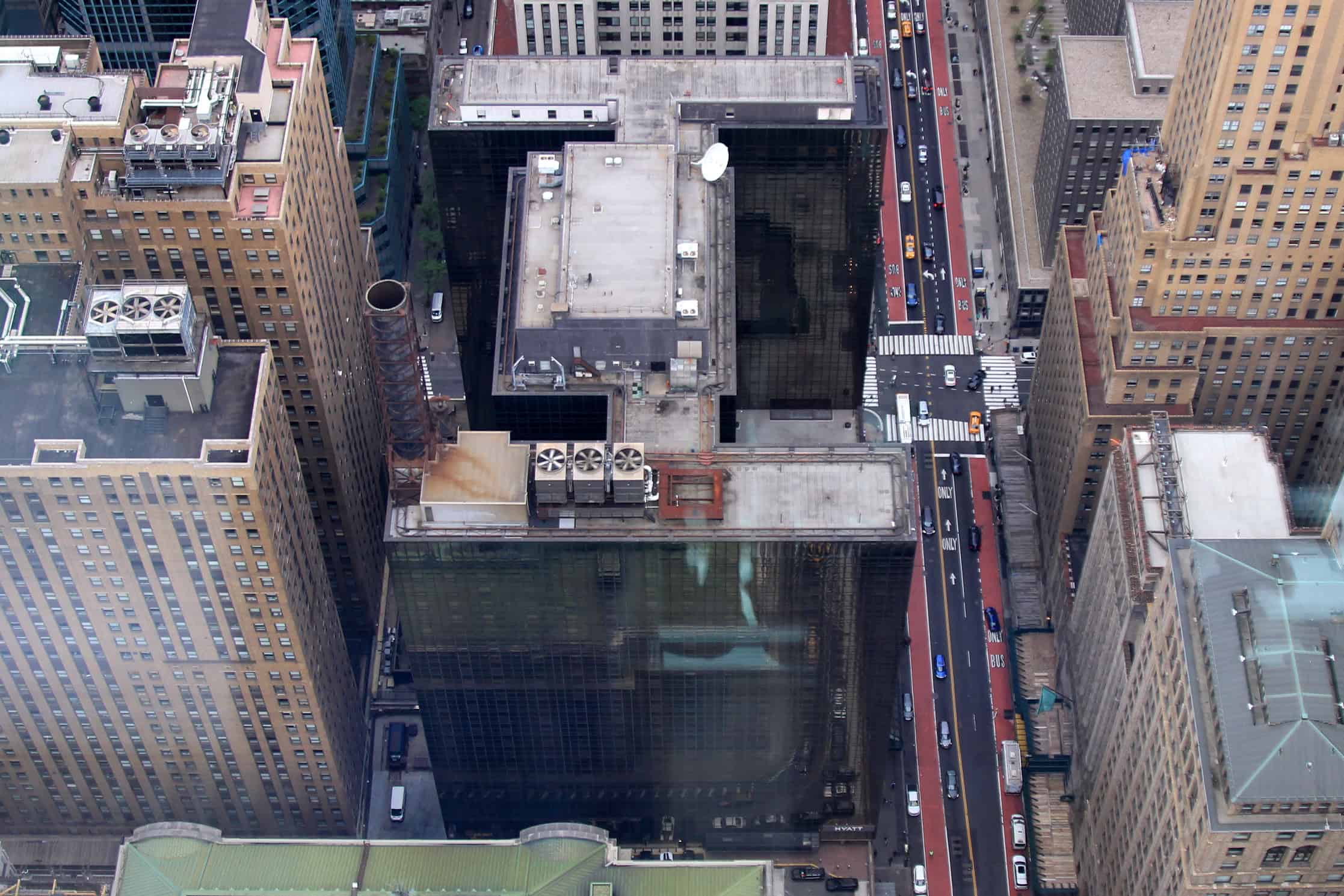 The Grand Hyatt New York at 109 East 42nd Street, the site slated for the 175 Park Avenue supertall