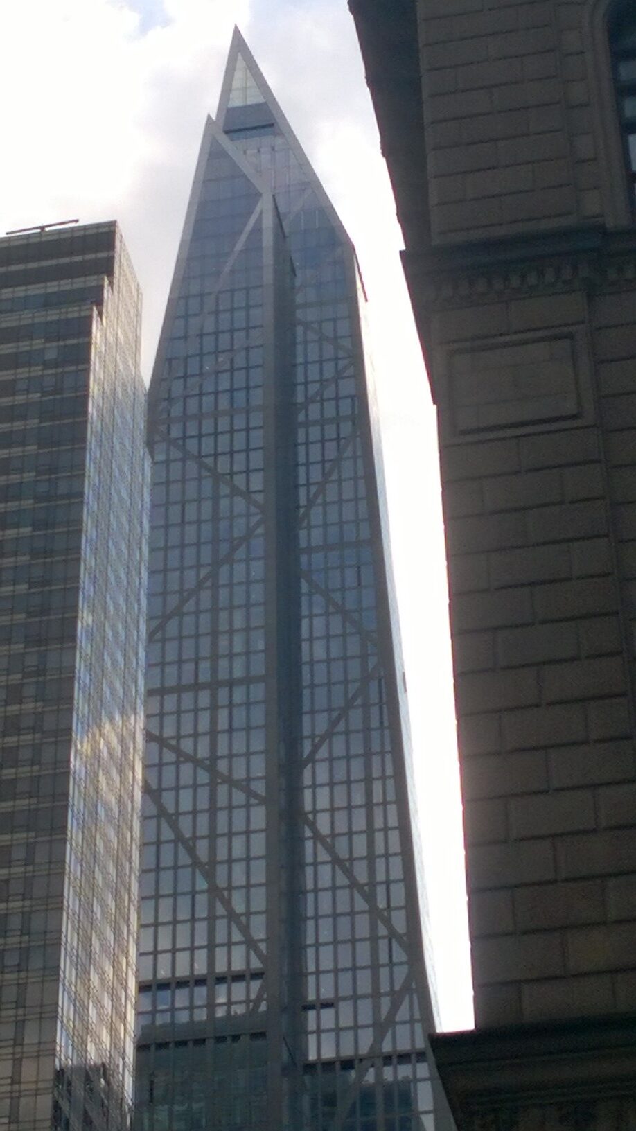 The 53 West 53 supertall tower tapering above Midtown Manhattan