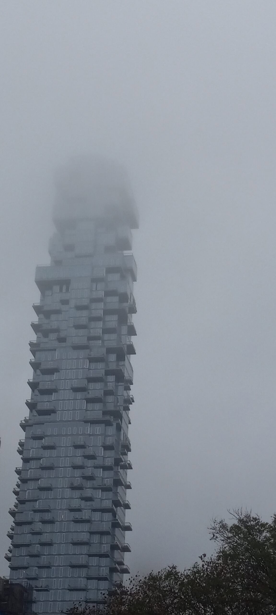 56 Leonard Street, the stacked-slab Tribeca residential tower in Lower Manhattan