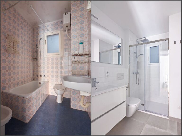 Bathroom Remodel Before and After 768x575