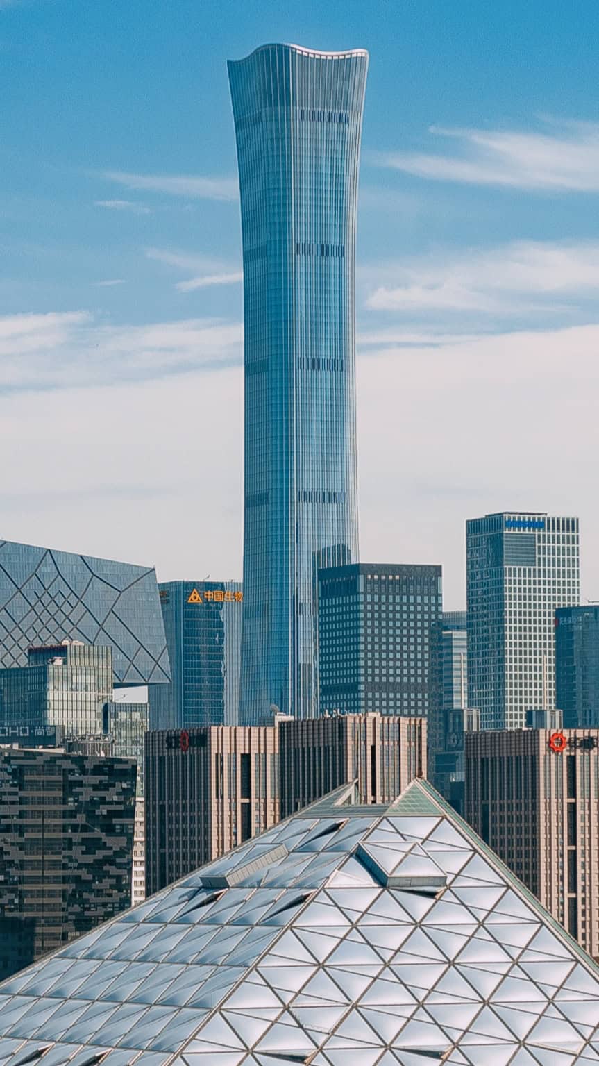 CITIC Tower (China Zun) rising above Beijing's central business district