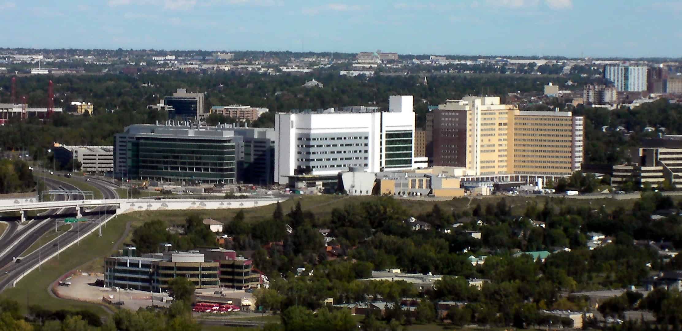 The Foothills Medical Centre campus in Calgary, home to the Arthur J.E. Child Comprehensive Cancer Centre
