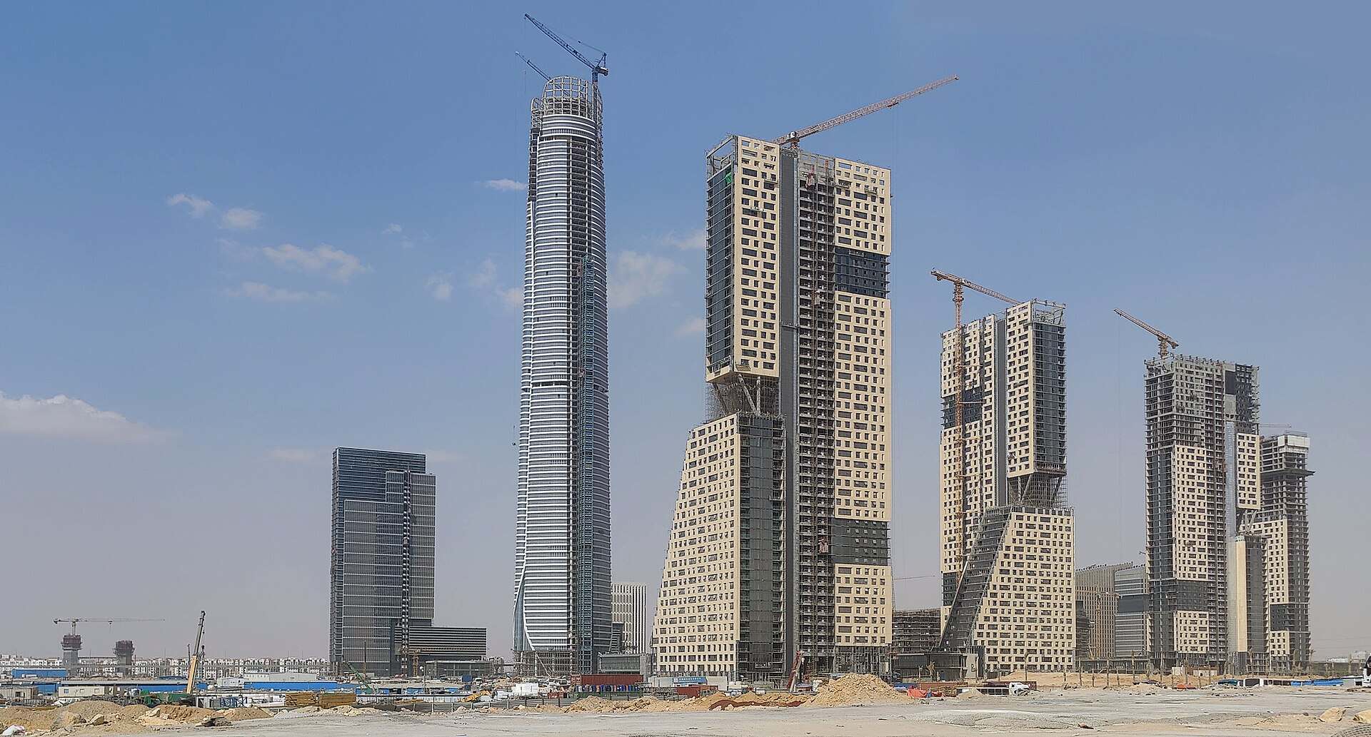 The Iconic Tower rising above the Central Business District of Egypt New Administrative Capital