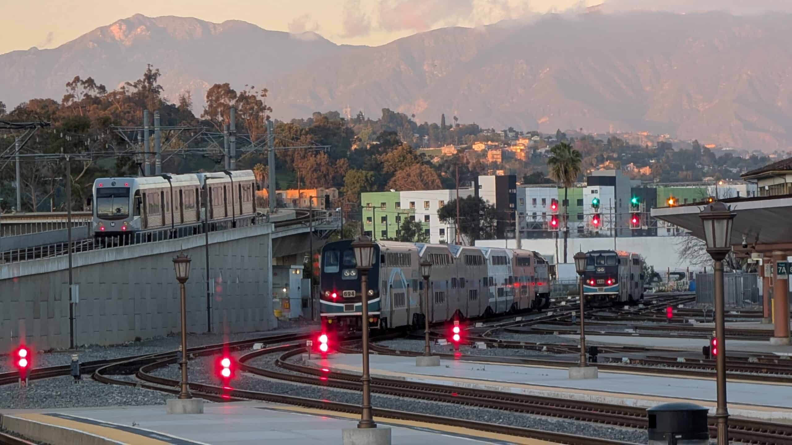 LA Metro A Line train at Union Station
