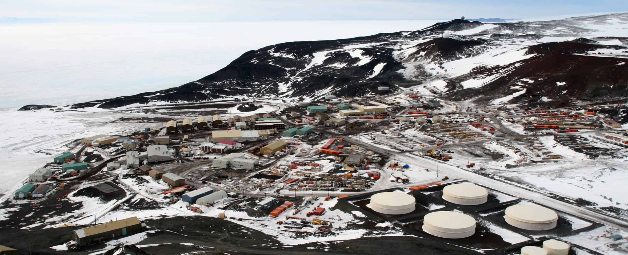 McMurdo Station, a US research base in Antarctica