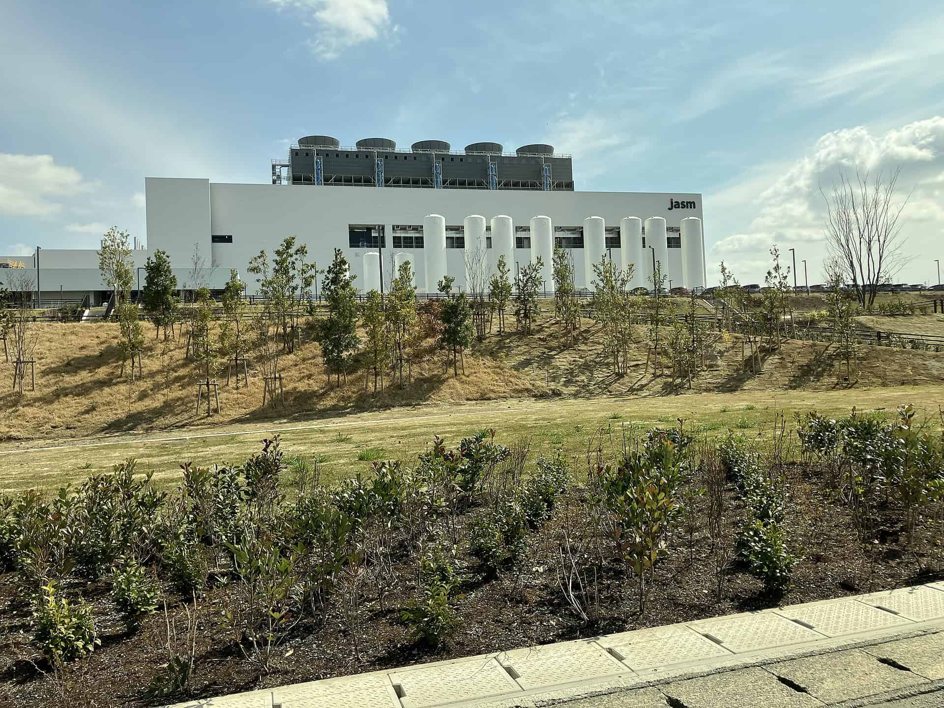 The TSMC JASM semiconductor fabrication plant in Kikuyo, Kumamoto, Japan