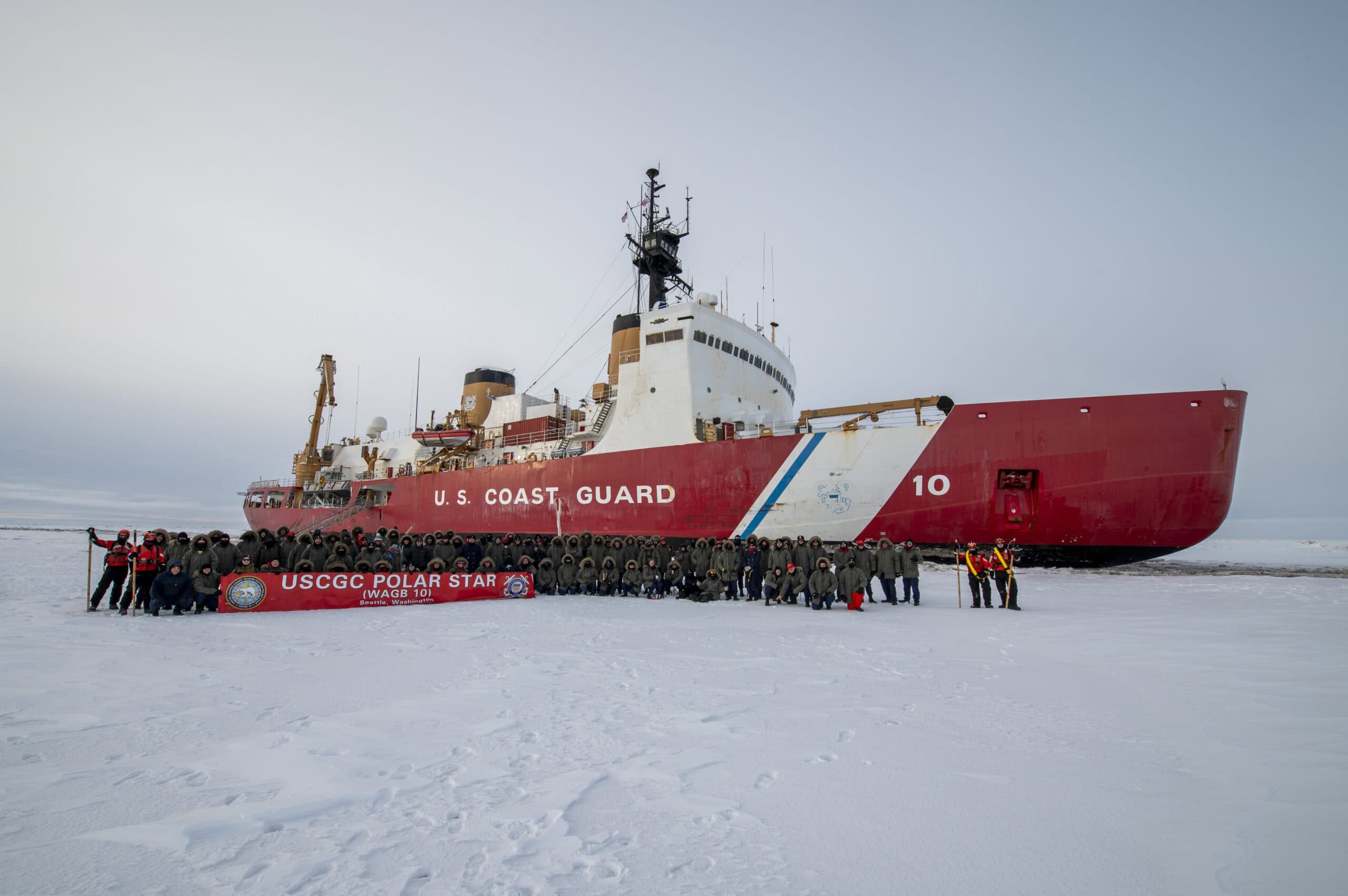 U.S. Coast Guard polar icebreaker USCGC Polar Star at sea