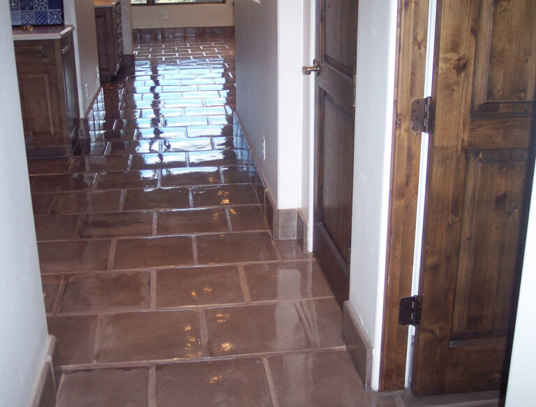 Slate Cleaning restoration with desert tile and grout in arizona 768x583