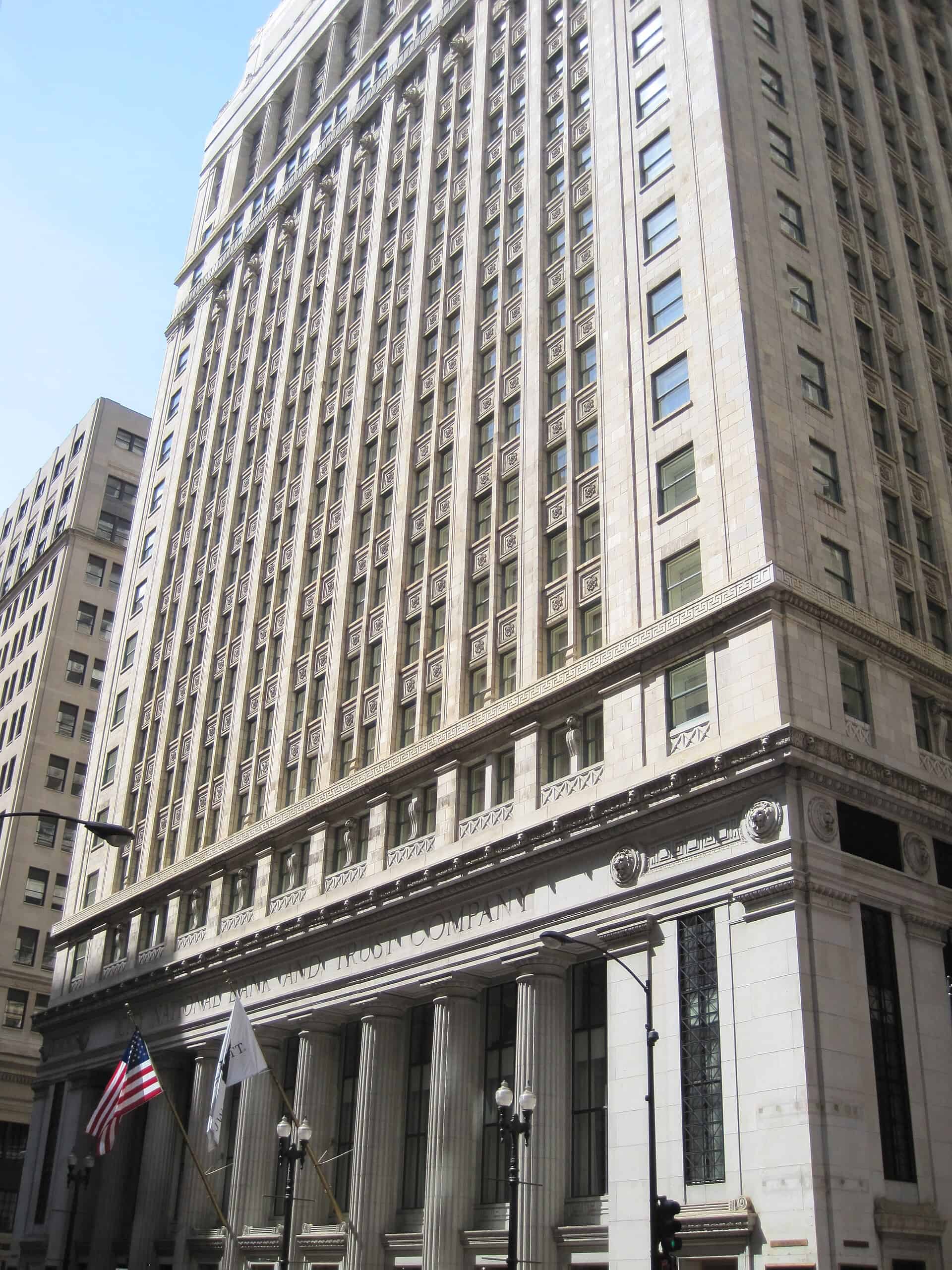 The Continental and Commercial National Bank Building at 208 South LaSalle Street in the Chicago Loop