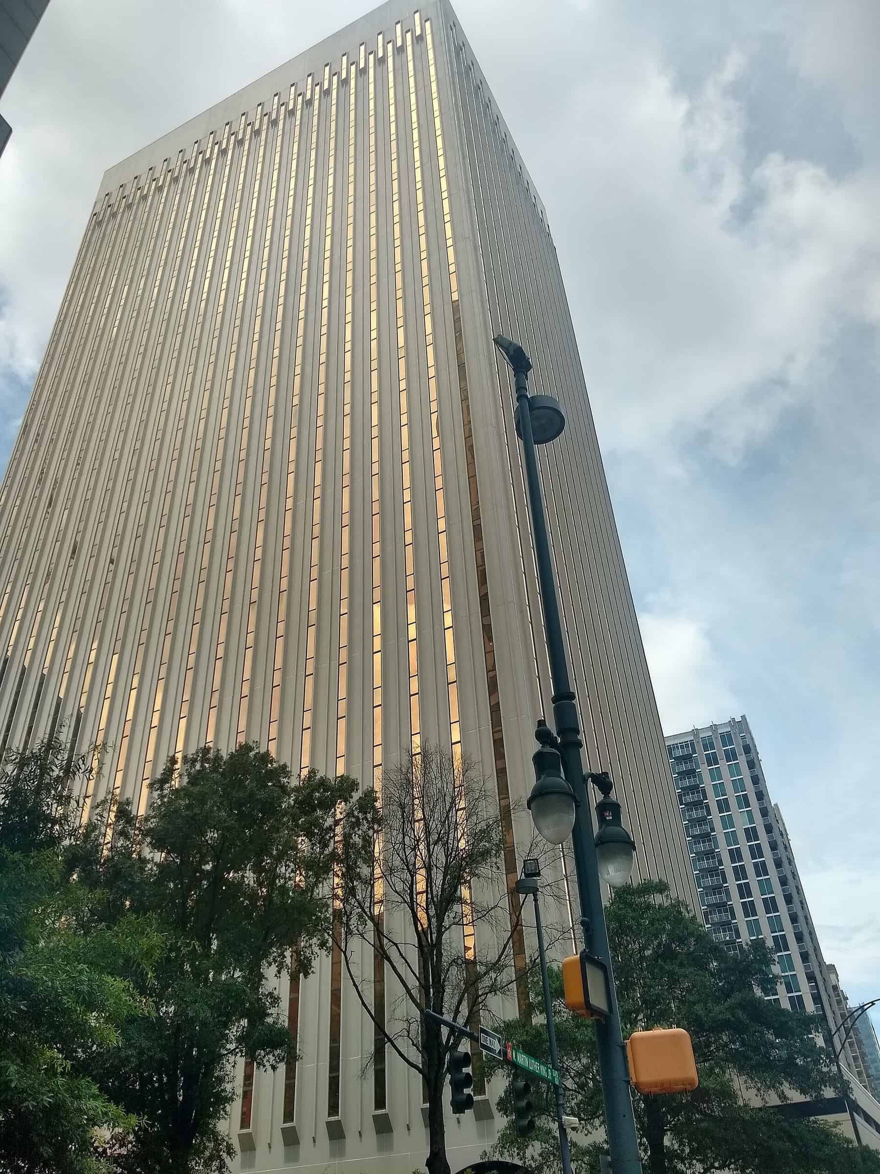The 32-story tower at 400 South Tryon Street in uptown Charlotte