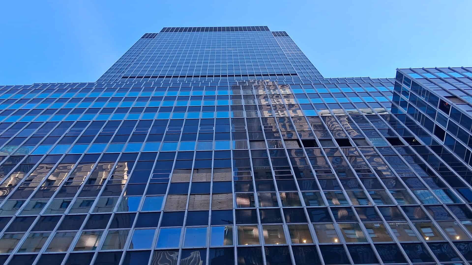 The 80 Pine Street tower in the Financial District of Manhattan
