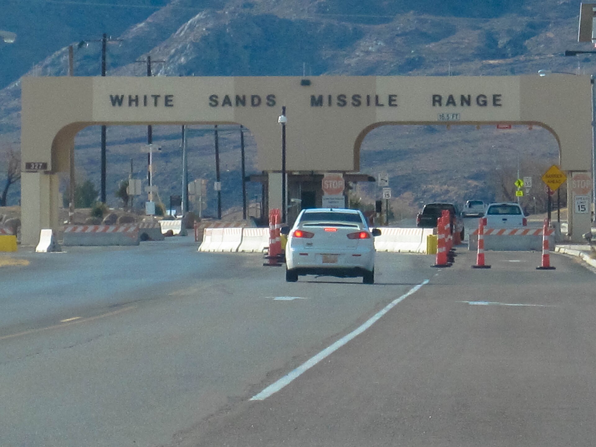 White Sands Missile Range in New Mexico, site of the disputed test center support contract