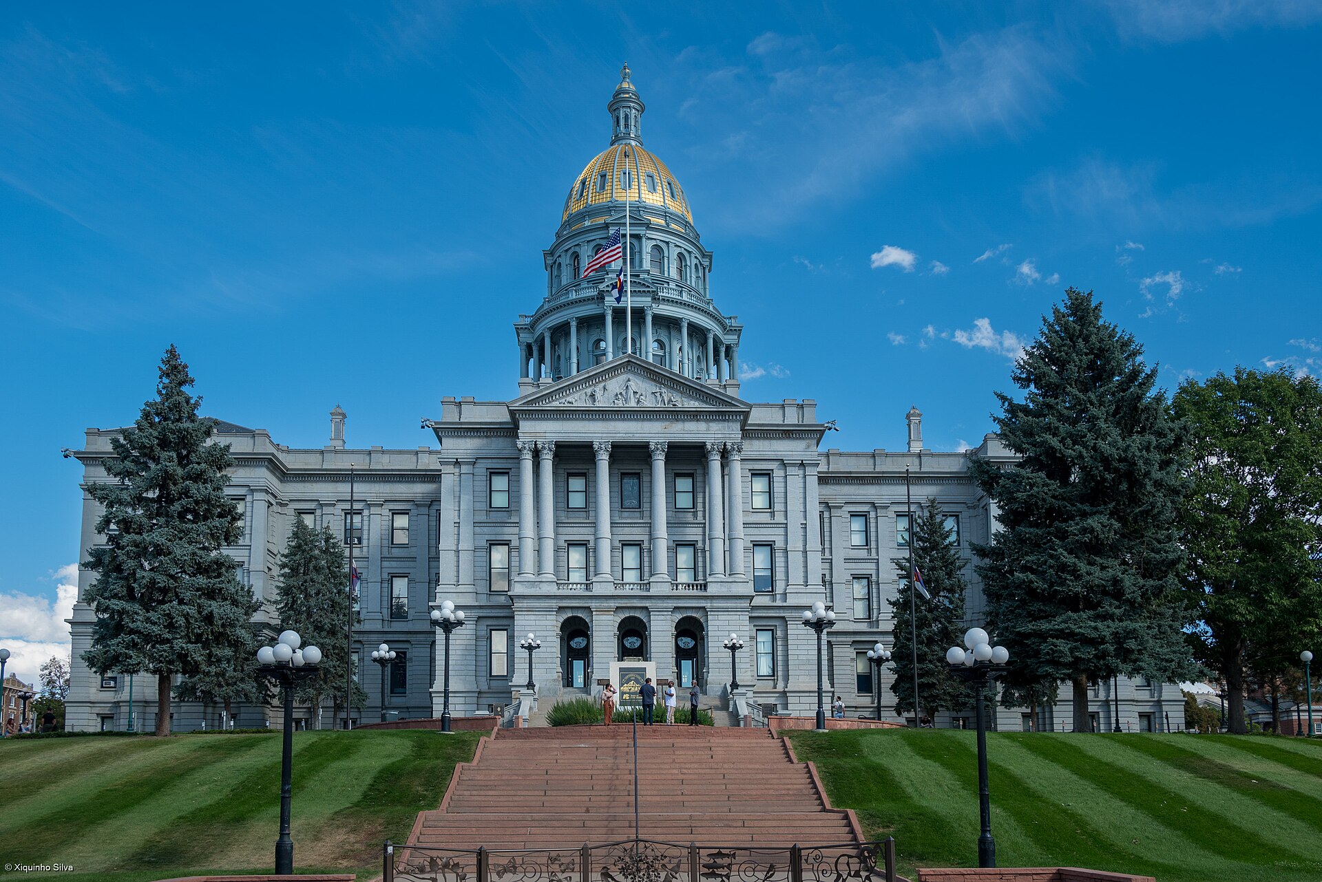The Colorado State Capitol building in Denver