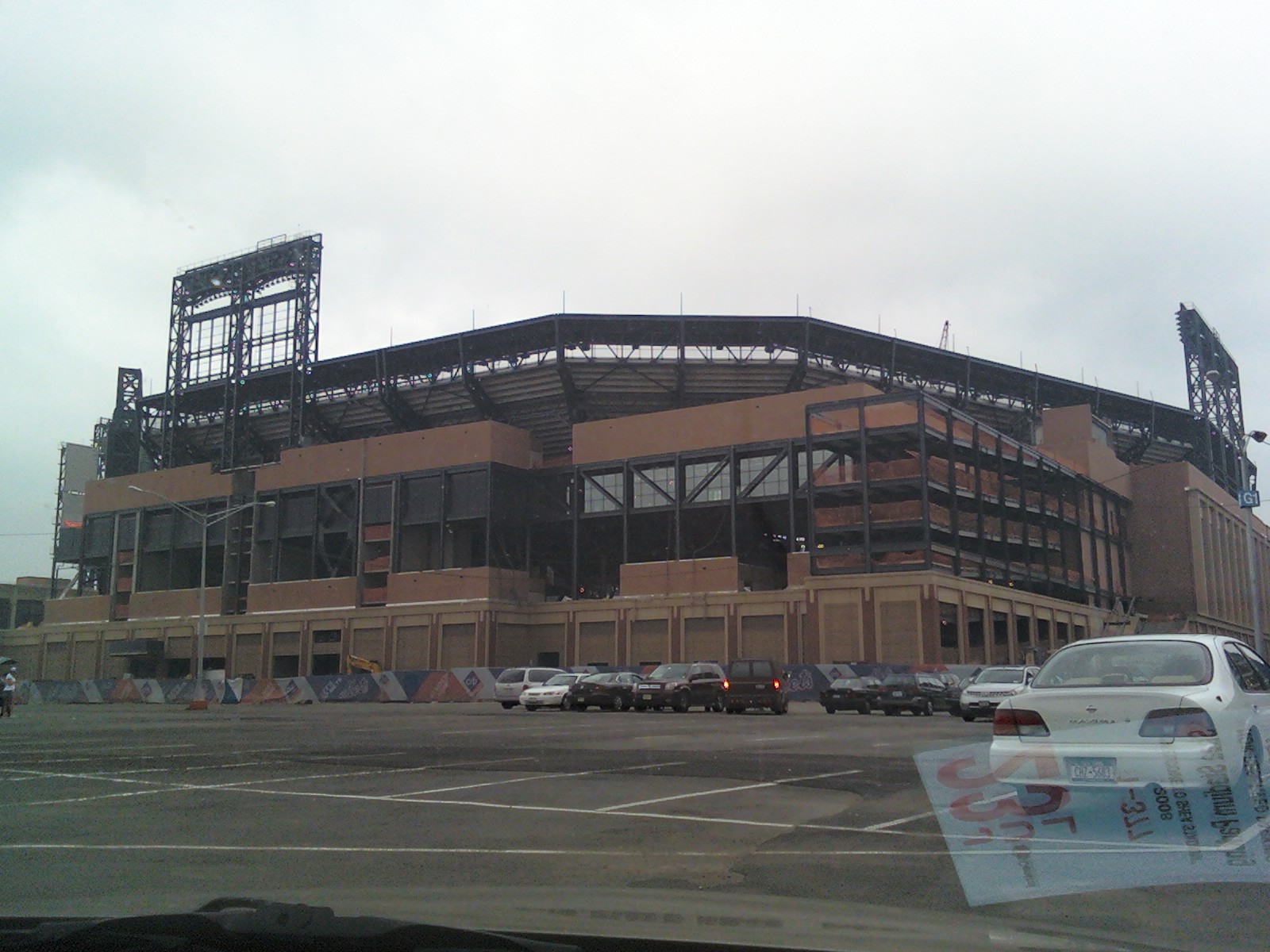 Citi Field and its surrounding parking lots in Queens, the site of the Metropolitan Park development