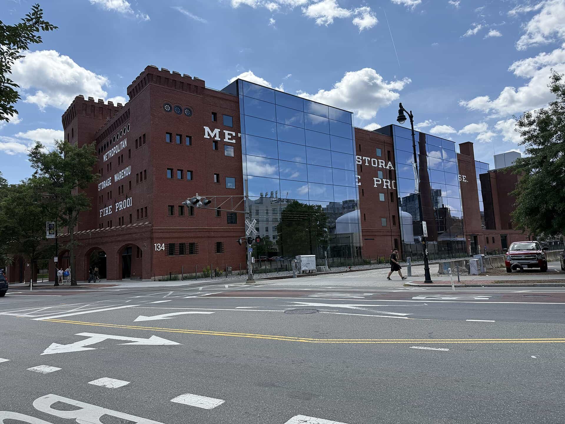 The Metropolitan Storage Warehouse on Massachusetts Avenue after its conversion into MIT Building W41