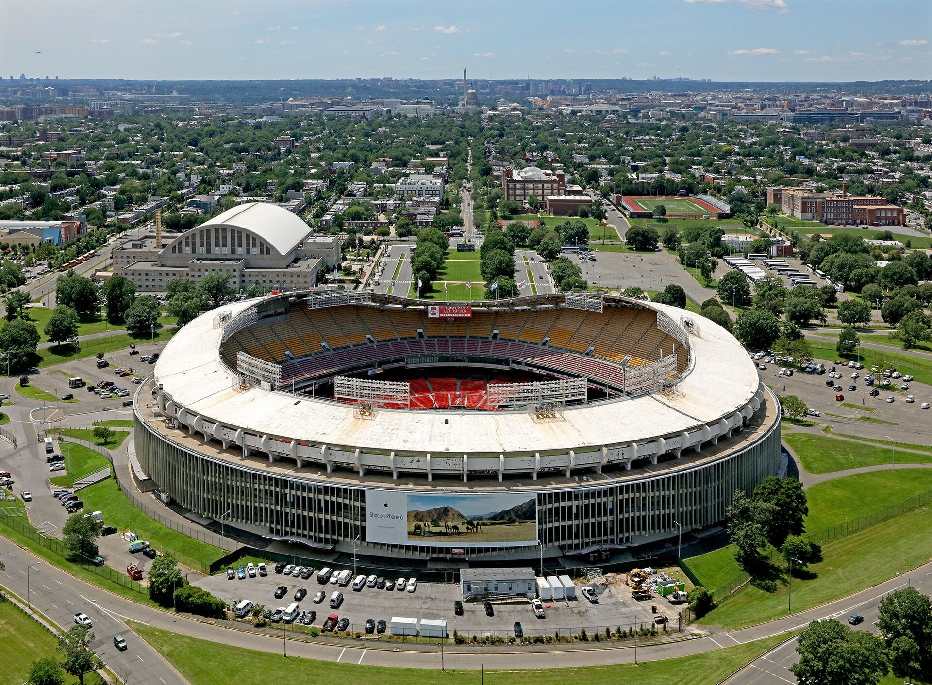 Robert F. Kennedy Memorial Stadium in Washington, D.C., the site of the new Commanders stadium