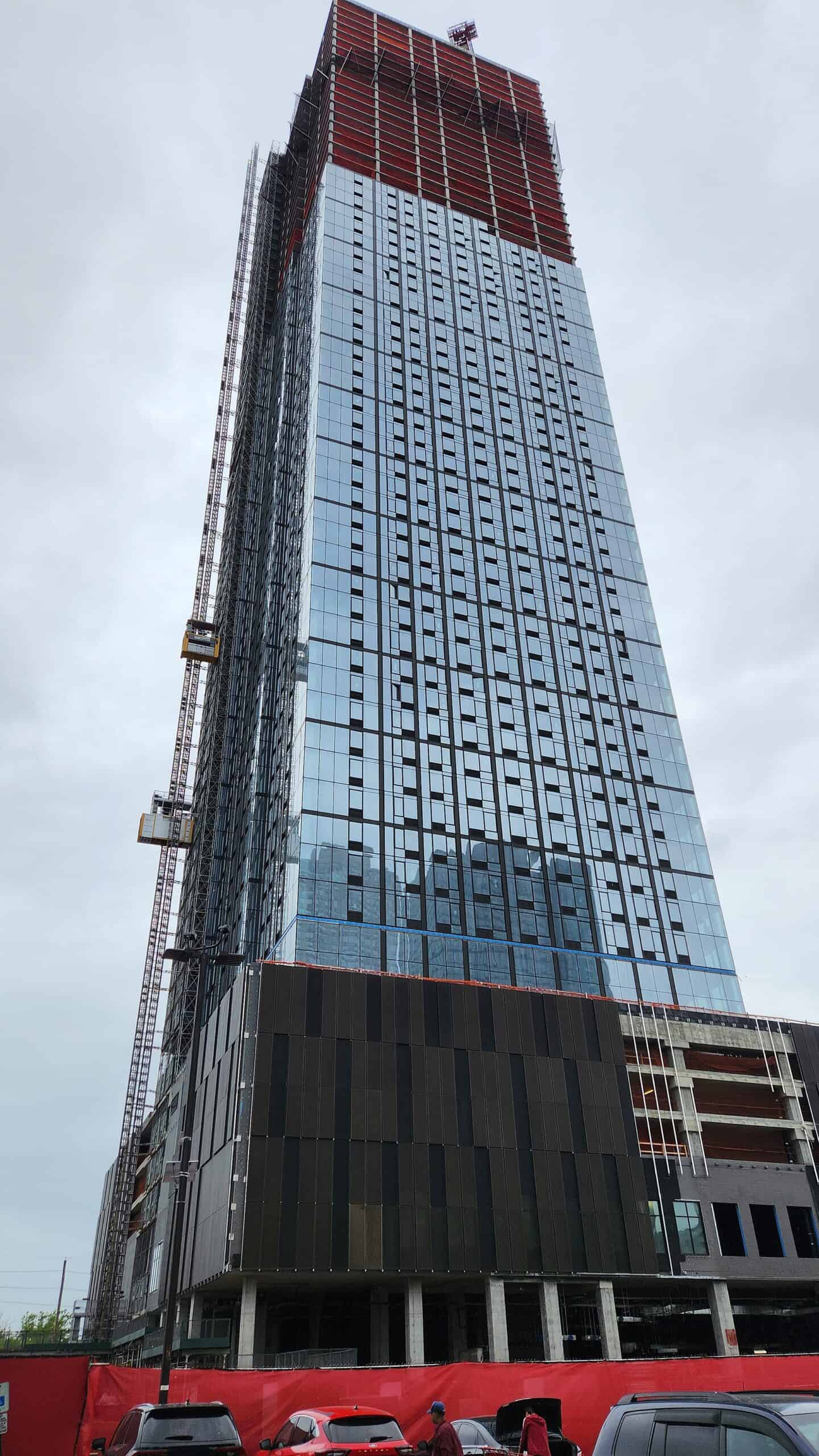420 Marin Boulevard under construction in Jersey City, New Jersey