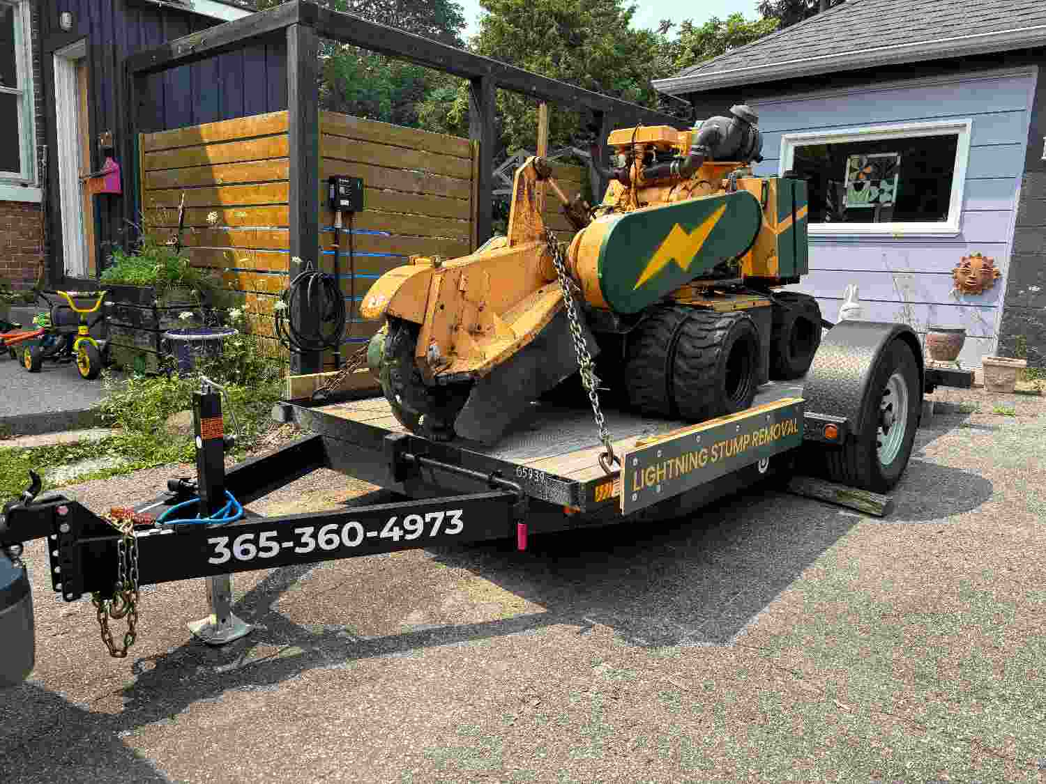 Lightning Stump Removal — Site Works & Landscaping 