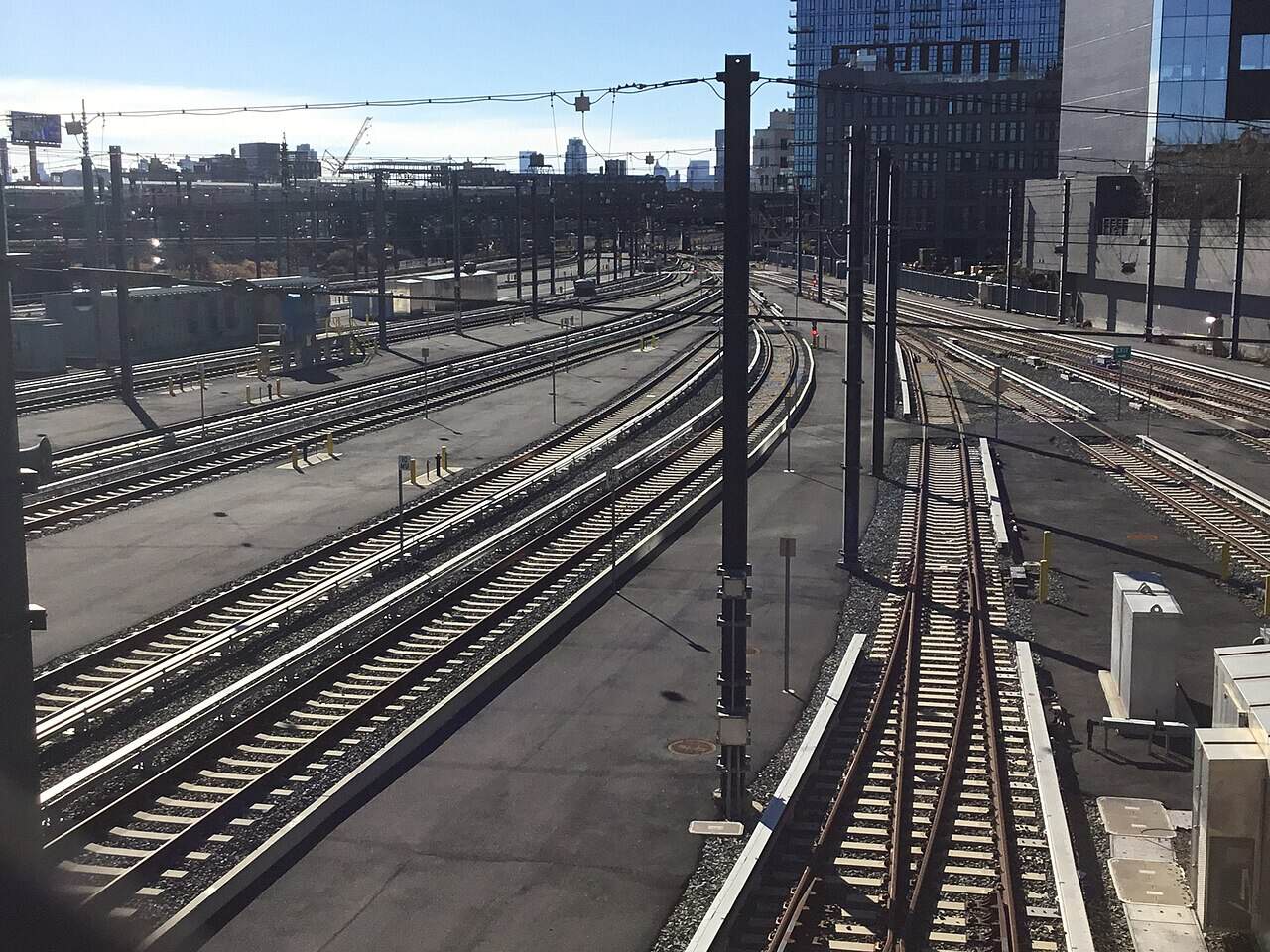 Tracks and coach yard at Amtrak’s Sunnyside Yard in Queens, New York