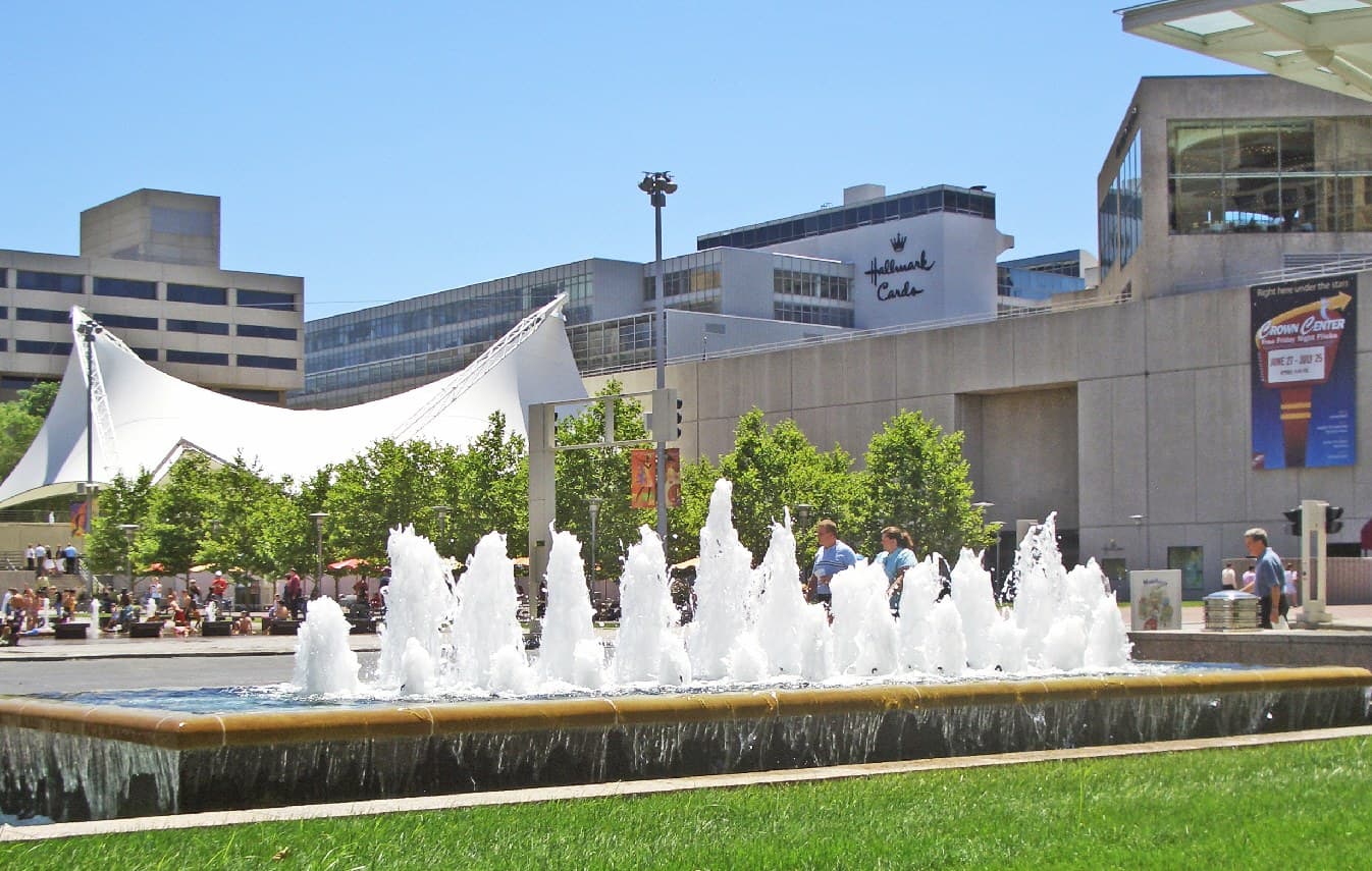 Crown Center in downtown Kansas City, Missouri, the site of the planned Royals ballpark district