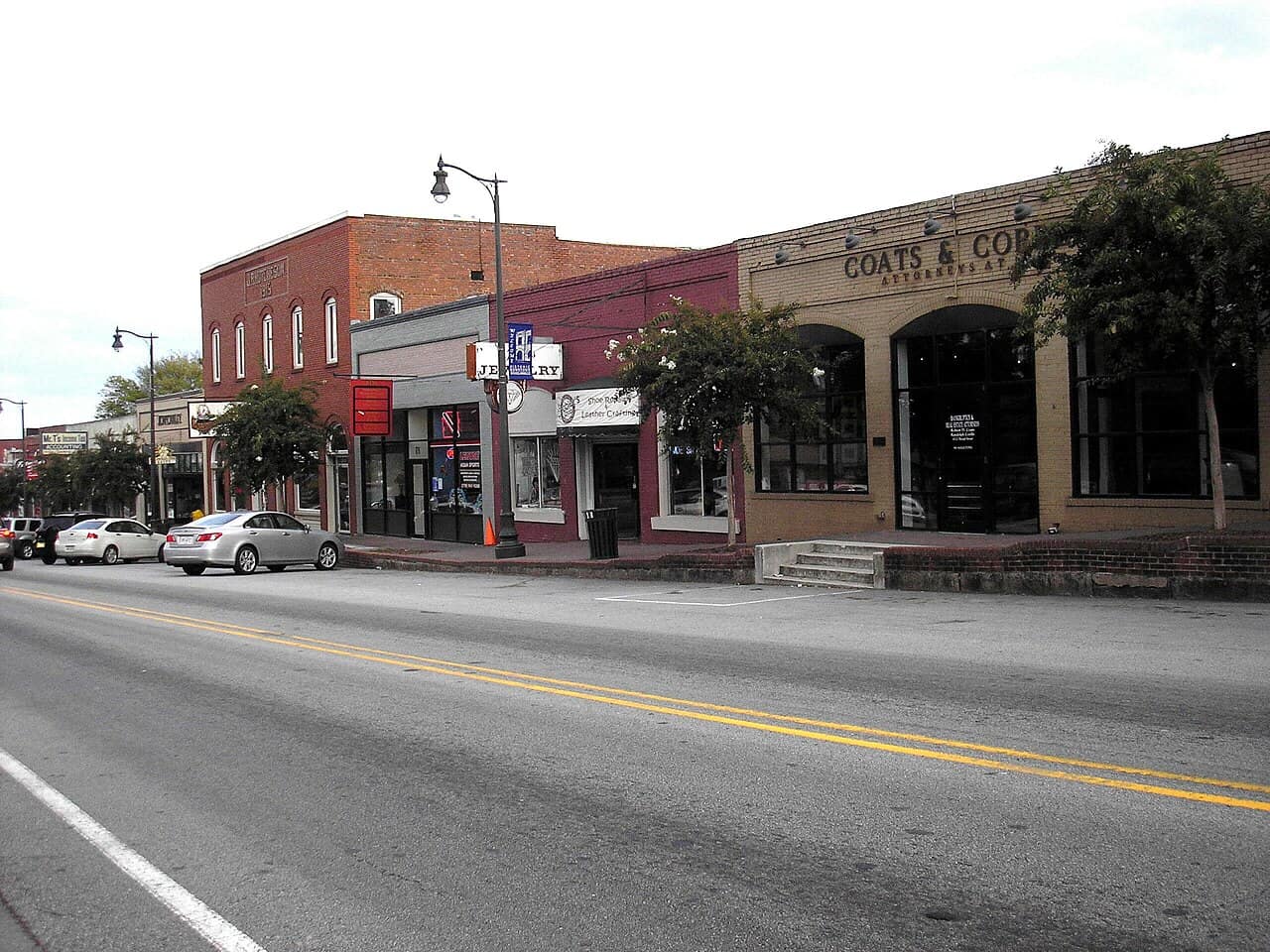 Commercial district in Douglasville, Georgia, west of Atlanta