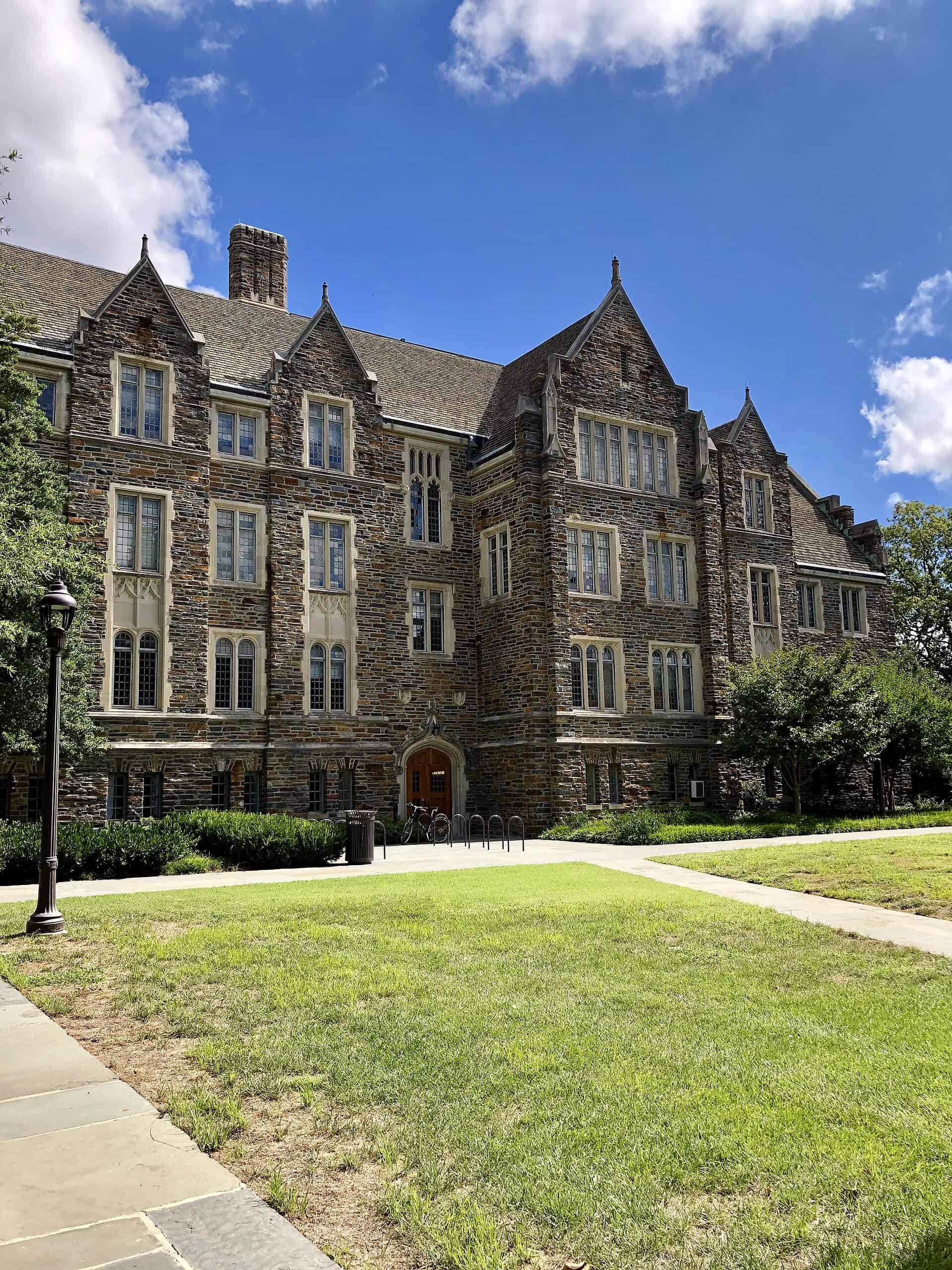 The Reuben-Cooke Building, formerly the Sociology-Psychology Building, on Duke University West Campus in Durham, North Carolina