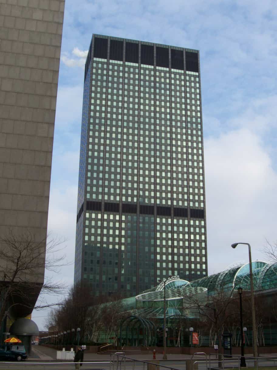 Erieview Tower, a 1964 modernist office tower in downtown Cleveland