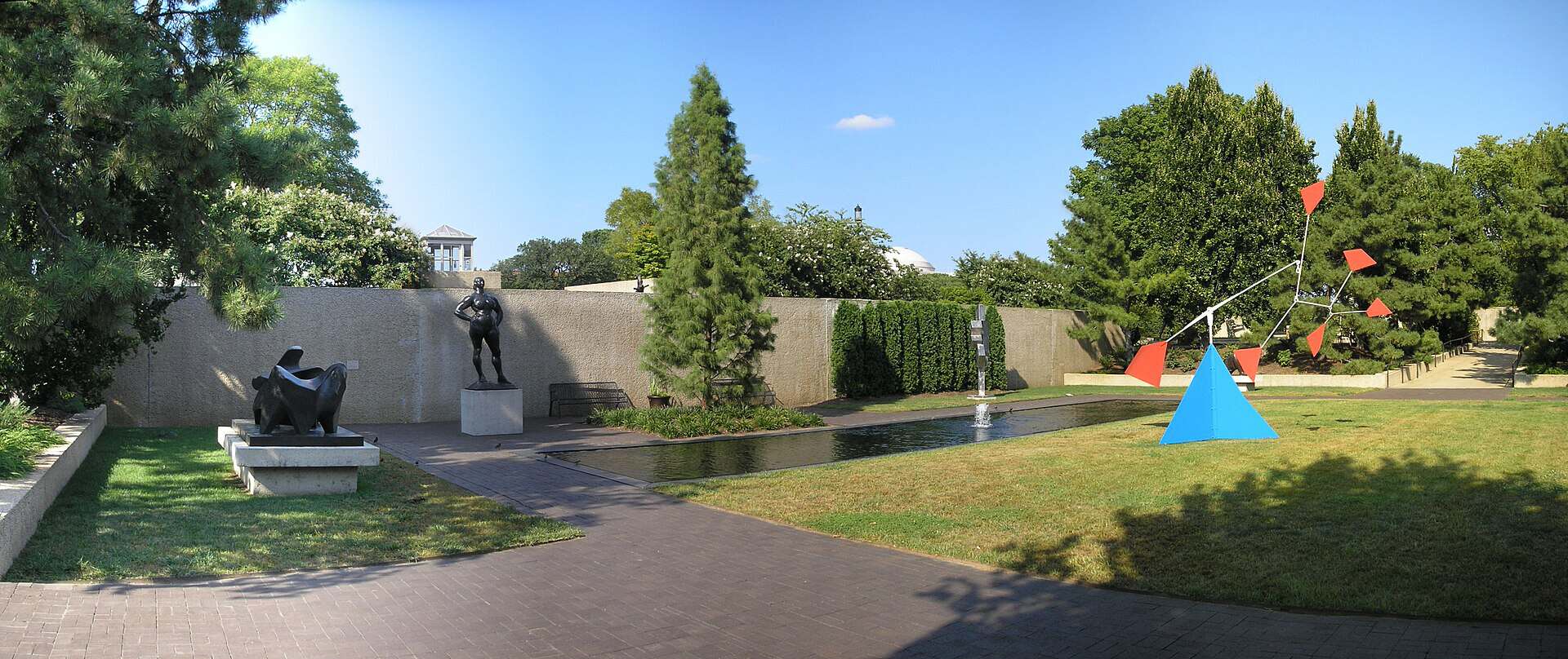 The sunken Sculpture Garden at the Hirshhorn Museum on the National Mall