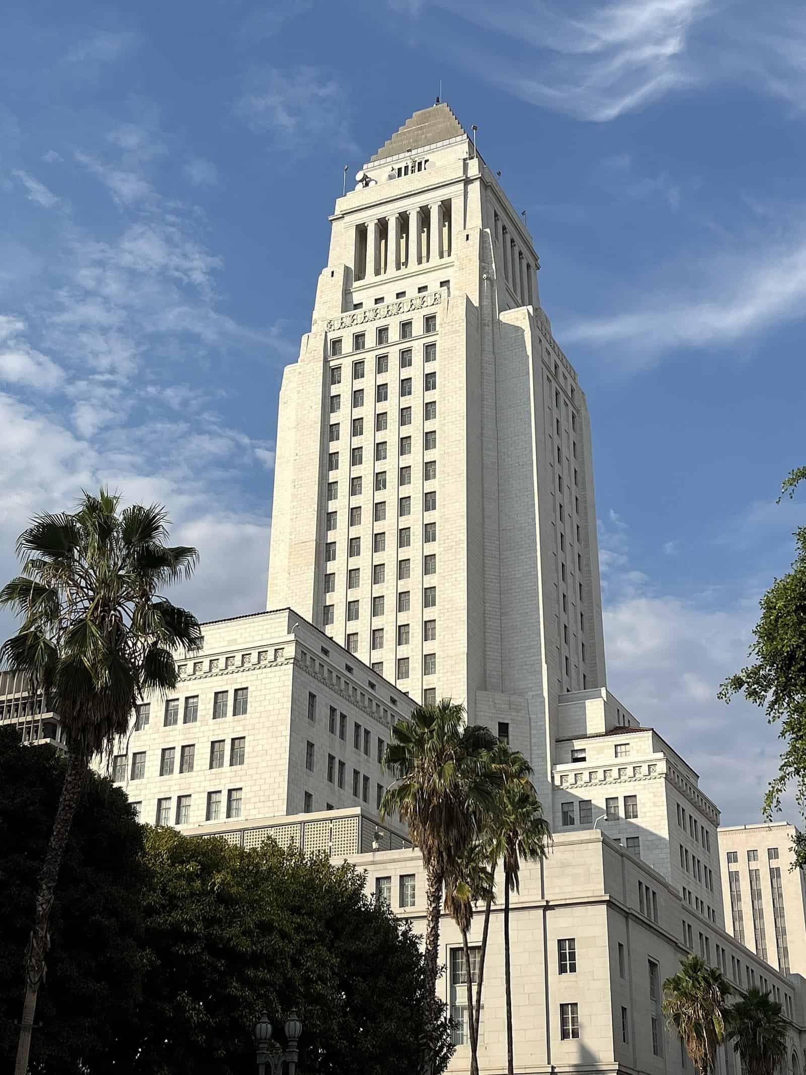 Los Angeles City Hall, where the council approved the temporary 2028 Games ordinance