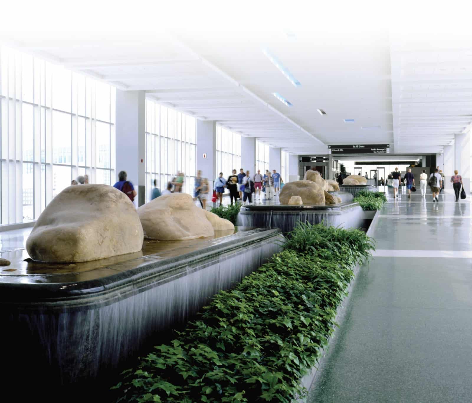Interior concourse of the passenger terminal at McGhee Tyson Airport in Alcoa, Tennessee