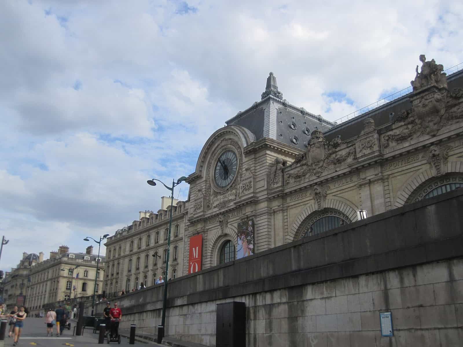 The Musee d'Orsay on the Seine in Paris, the former Gare d'Orsay railway station