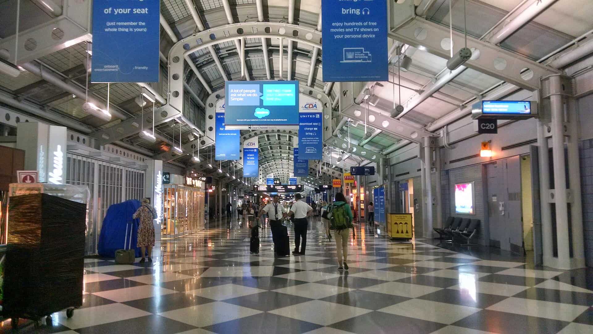 Concourse C at Terminal 1, Chicago O'Hare International Airport, which will connect to the new Concourse D by bridge